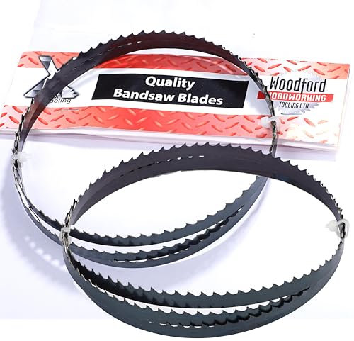Xcalibur Tooling 1400mm x 6.5mm x 12TPI Bandsaw Blades Pack of 2 Ground Tooth High Carbon Steel Ideal for Band Saw Plastic Wood Cutting Tools Applications