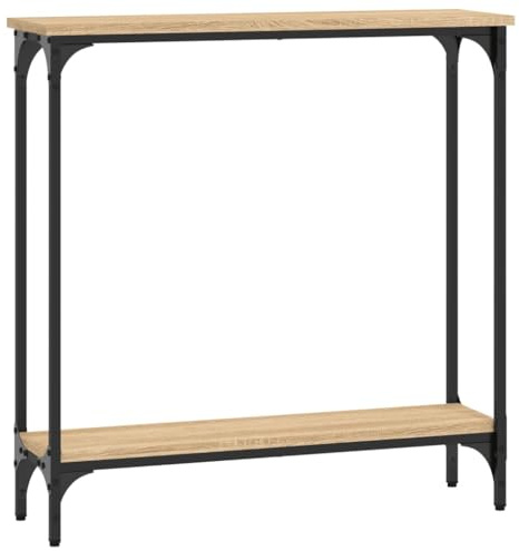 vidaXL Konsolentisch Sonoma-Eiche 75 x 22,5 x 75 cm Holzwerkstoff