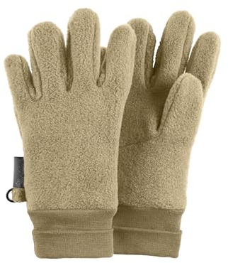 Sterntaler Fingerhandschuh Microfleece mit elastischen Bündchen – Warme Kinder Handschuhe – Mädchen und Jungen Winterhandschuhe - Unisex Accessoire für kühlere Tage – beige, Größe 7