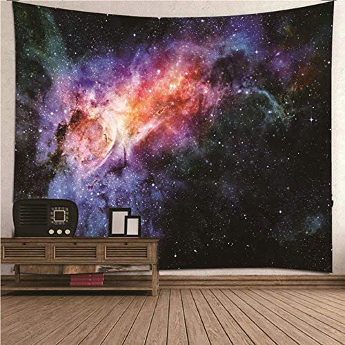 CEVAN Wandteppich Für Tür Wanddecke Tumblr Universum Sternenhimmel Tapisserie Hippie Wandteppich Wanddekoration Rustikal Kunst Dekorationen Decke Wandbehang Stoff Bunt 240x220cm