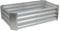 Harbour Housewares Raised Garden Bed - Silver - 120 x 60cm - Rectangle - Bottomless Metal Raised Bed Galvanised Steel Planter Box for Growing Outdoor Plants, Vegetables, Flowers and Herbs