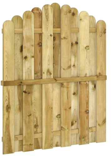 Kavolet Gartentor Imprägniertes Kiefernholz 100x125 cm Holztor Zauntor Gartentür Lattenzaun Pforte Tor Holzgartentor Gartenzaun Holz Garten holztor