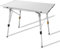 90x53cm klappbarer Campingtisch, höhenverstellbare Picknicktische, tragbarer Rolltisch mit Tragetasche, Kleiner klappbarer Strandtisch aus Aluminiumstahl, leicht zu tragender Esstisch für Grillen