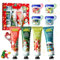 WEILAOK 8 Stück Mini Handcreme Weihnachten Set, Handcreme Set, Handcreme Weihnachten, Mini Handcreme+lip Balm Weihnachten, Kleine Weihnachtsgeschenke für Frauen Männer, Feuchtigkeitsspendend