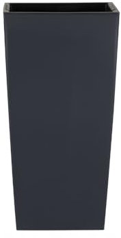 Stolmet Tall Flower Pot, Square Planter, Suitable for Indoor and Outdoor Usage, Perfect for Home and Garden Decoration, Capacity of 2L to 91.5L (Anthracite, 16.3 Litres)