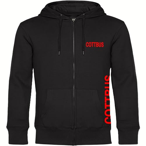 multifanshop Kapuzen Sweatshirt Jacke - Cottbus - Brust & Seite