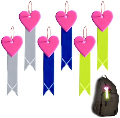Lonimia Reflektierende Anhänger,Reflektor Anhänge,Anhänger schulranzen reflektor,running reflektoren,Reflektor Kinder,Reflektierende Schlüsselanhänger für Schulranzen Rucksack Joggen