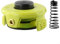 Yuanpgky Bobine de fil pour débroussailleuse Ryobi RAC118 RLT3525S avec ressort et couvercle