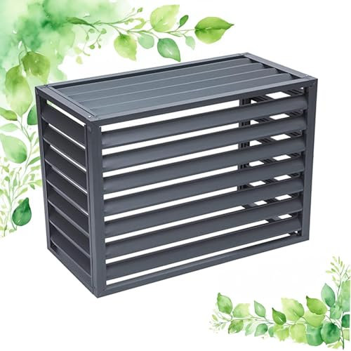 Dnowegas Cache pompe a chaleur extérieur cache climatisation exterieur cache climatisation cache clim Caisson anti bruit pompe à chaleur L100*W50*H70(1.5P)