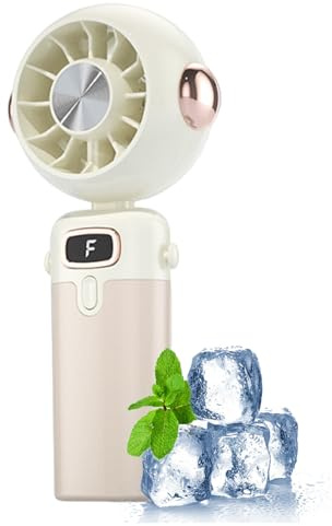Ventilador Personal Rrlihjgu | Ventilador de viaje recargable portátil y refrescante - Dispositivo de ventilación personal silencioso con función de refresco para el verano