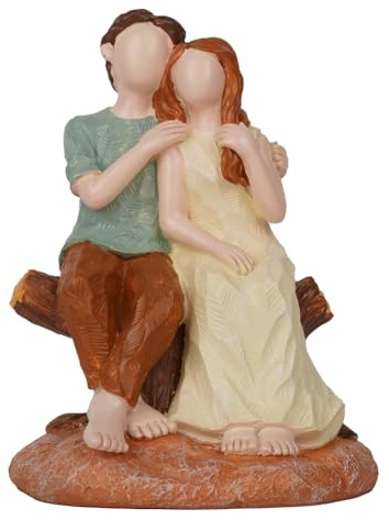 Gosera Valentine'S Day Loving Couple Statue Romantic Couple Resin Ornaments Valentine'S Day Commemorative Gift