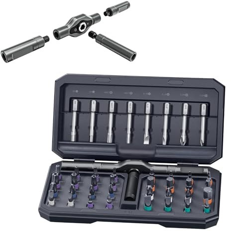 Ratschen Schraubendreher Set, 42 In 1 Magnetischer Ratschenschraubendreher Set, Legierter Stahlbits, Feinmechaniker Schraubendreher Set für Computer, Brillen, Uhren, Präzisions-Elektrogeräte
