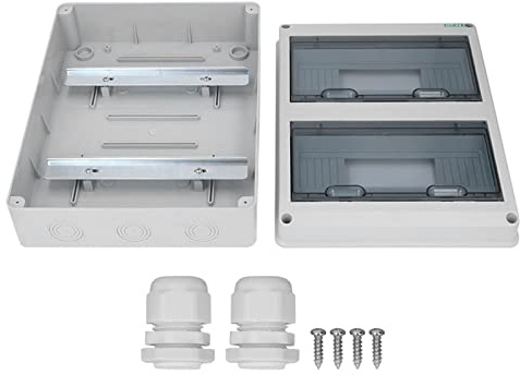 Sicherungskasten Transparent, Unterputz, IP65 Wasserdicht, 24 - fach Verteilerkasten - Staubdichtes Gehäuse, Sicherer Schutz Für Haushalt Und Gewerbe