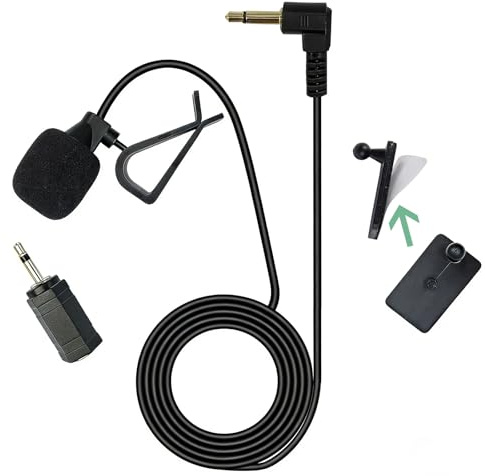 Lyai Universal 3.5mm Car Microphone with 2.5mm Adapter for Car Stereos