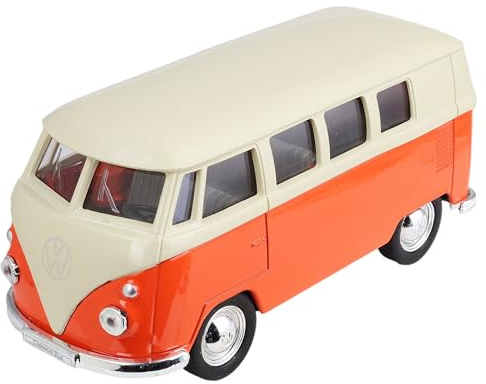 Freak Scene Spielzeugauto Bus VW Bulli 11,5cm Modellauto Blechauto orange