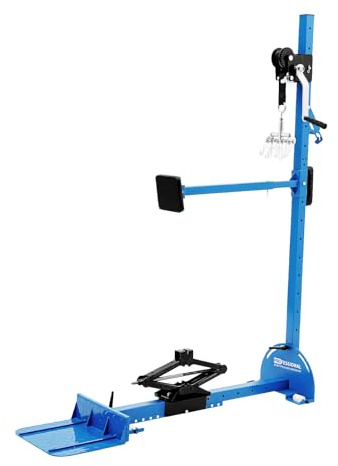 ZNLLQZN Ausbeulwerkzeug Dellenzieher Karosserie Reparaturwerkzeuge, Verstellbarer Auto Beulenzieher mit Handkurbel, Max Zugkraft 800 kg, für Karosseriereparatur und Farbeschonend