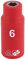 Draper 31258 1/4-Inch Square Drive Metric VDE Socket, 6 mm