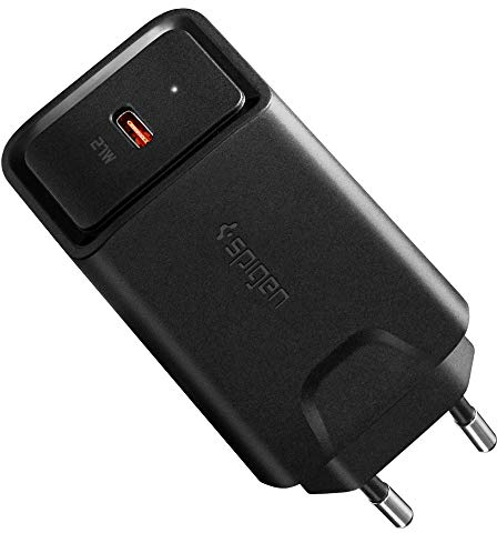 Spigen SteadiBoost 27W PD Ladegerät USB C Power Delivery Adapter Netzteil Kompatibel mit iPad Pro Air iPhone 15 14 13 12 Plus Pro Max Mini SE 11 X XS XR Galaxy S24 S23 S21 Plus Note 20