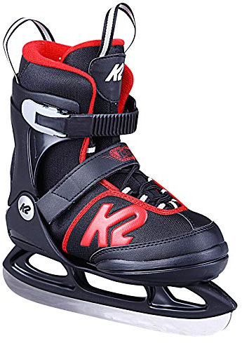 K2 Skates Jungen Schlittschuhe Joker Ice, black - red, 25D0303.1.1.L