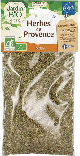 Jardin BiO étic - Herbes de provence - bio - Sel, épices, aromates - Certifié AB - Sachet de 50g