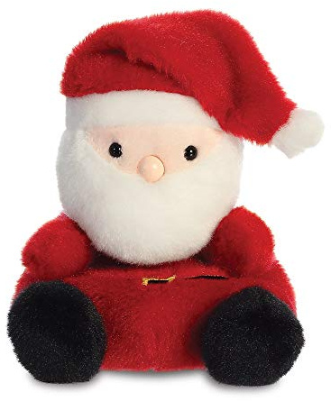 Aurora World Aurora, 99131, Palm Pals Santa Claus,13cm, Plüschtier, Rot & Weiß