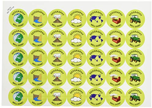 School Stickers Geography Well Done-Aufkleber