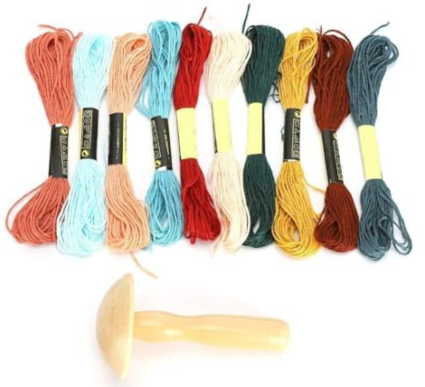 Holz Darning Supplies Kit Holz Pilz Stopfnadel Nähgarn Stopfset für DIY Handwerk Reise, Home Darne Socken