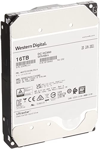 WD Ultrastar DC HC550 WUH721816ALE6L4 - disque dur - 16 To - SATA 6Gb/s