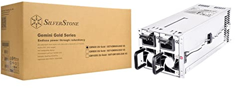 Silverstone GM600 2U Gold, 2U d'alimentation redondant 600 W Cybenetics Gold, SST-GM600-2UG V2