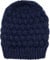 styleBREAKER Damen Strick Beanie Mütze mit Bubblemuster, Einfarbige Winter, Raspberry Pattern Strickmütze 04024193, Farbe:Dunkelblau