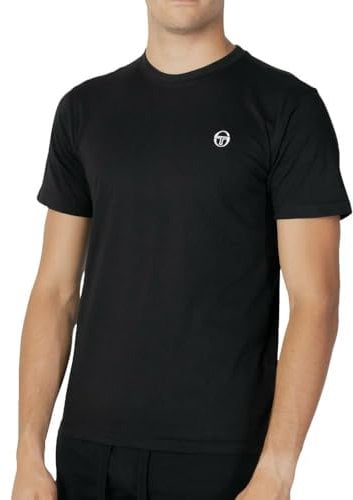 Sergio Tacchini Iconic Herren-T-Shirt, Schwarz, Schwarz , M
