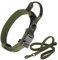 MYSUNBAR Hundehalsband, Taktisches Hundehalsband mit Griff Hundeleinen aus Nylon geschweißtem D-Ring Verstellbares Hundeleine Halsband Set für Mittlere Große Hunde Jagd Training Freizeit Outdoor