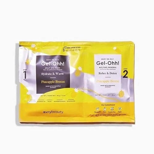 AvryBeauty Gel-Ohh! Jelly Spa Badewanne Ananasbrise, 1 Stück