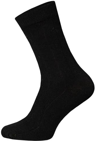 HomeOfSocks 2 Paar Merino Kaschmir Socken Herren Und Damen - Luxuriöse Wollsocken Aus Besonders Dichter Wolle Des Merino Schafs | Schwarz Gr. 39-42