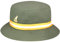 Kangol Damen Stripe Lahinch Baskenmütze, Grün (Oil Green), X-Large