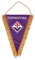 Gagliardetto FIORENTINA UFFICIALE misura cm. 20 x 28 Medio Viola Triangolare GAGFILN20x28VI1202