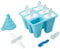 CUQOO Ice Lolly Moulds with Sticks – 6 Pack Cavity Reusable Silicone Mould for Popsicles, Ice Cream, Lollipops & Chocolate – BPA & Easy-Release Ice Lollies Maker for Kids & Adults