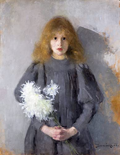Bozna ska Girl with chrysanthemums A2 Poster on Canvas - Filmkunstposter in verschiedenen Größen für Wohn- oder Schlafzimmerideen. Randlose Kultfilmbilder, klassische ikonische 70er, 80er, 90er Jahre