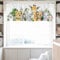 HawSkgFub Baby Safari Tiere Junge Mädchen Kinderzimmer Vorhang Volant 54 x 18, Niedlicher Dschungel Elefant Löwe Zebra Pflanze Kurze Fenster Topper Stangentasche Neutral Palmblatt Home Küche