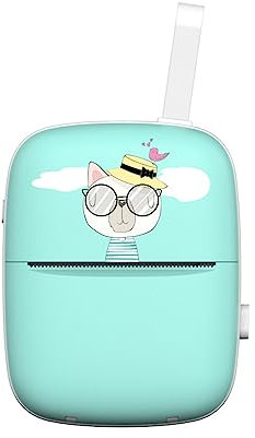 Mini imprimante thermique de poche pour maison - Bleu