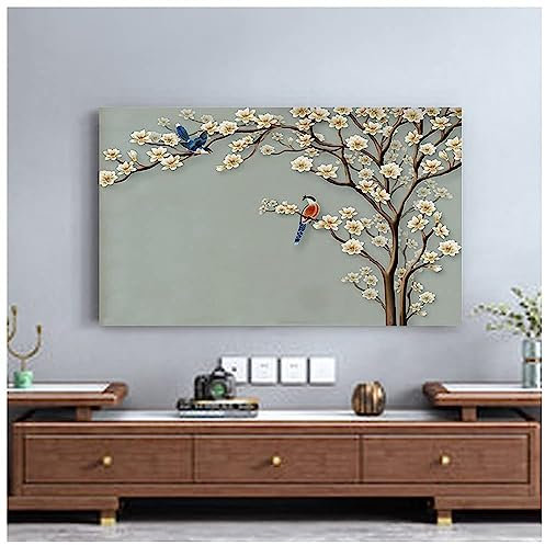 FLYUFO TV Covers Housses, 19-65inch Housses de Télévision D'Intérieur, Protecteur D'écran De Télévision De Salon, Anti-poussière pour Écran Plat LCD LED A,37in