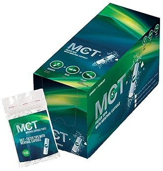 LK Trend & Style MCT Zigarettenfilter Zigarettenhülsen Click Menthol Slim mit Kapsel 6mm Drehfilter Filter Tips Kapselfilter (10 x 100 Menthol Kapselfilter)