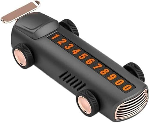 Parking Numbers Card,The Sliding Cover Can Hide The Temporary Parking Number Plate Automobile Decoration Accessories High Temperature Resistant ABS Material Suitable for All Kinds of Car Parking Signs