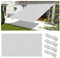 Sonnensegel Wasserdicht Rechteckig 4x7M Multi Farbe und Größe Sonnensegel Balkon UV Schutz Sonnenschutz Markise Mit Ösen Und Kordel für Balkon Terrasse Garten