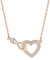 Jrêveinfini Collier Personnalisé Argent 925 Or Rose - Pendentif Cœur pour Femme, Maman, Fille - Bijoux Amitié - Cadeau Fête Des Mères Anniversaire
