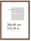 Pix FRAMES Bilderrahmen 30x40 cm - Holzrahmen für Foto - Rahmen mit Scheiben aus acrylglas - Rahmen zum Aufhängen - Modern Photo Frame - Braun