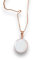 Muttermilch-Schmuck-Set, Anhänger und Kette, Silber 925 (Roségold)