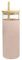 soulnioi Glass Tumbler with Bamboo Lid and Straw, 600ml Glass Water Bottle with Silicone Protective Sleeve, for Iced Coffee Cup,Boba Tea Cup Glass Travel Cup (Light Pink)