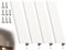 KAPSING 4 Piezas Tiradores Ocultos para Gabinetes, Puertas y Muebles - Blancos para Cocina y Cajón (120 mm)