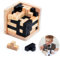 Iq Spiele Knobelspiele Für Erwachsene Puzzle Würfel Holz Denkspiele Für Erwachsene Hölzernes Intelligenzspielzeug Brain Teaser Game,3D Iq Puzzle Holz Spiele,Knobelspiele Spielzeug